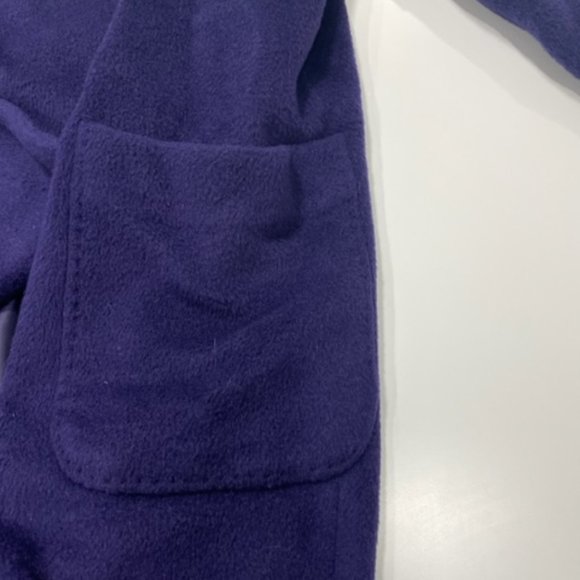 MORI | Vintage Korean Teddy Coat Deep Purple with Large Front Pockets ~ Size 10 - Picture 6 of 16